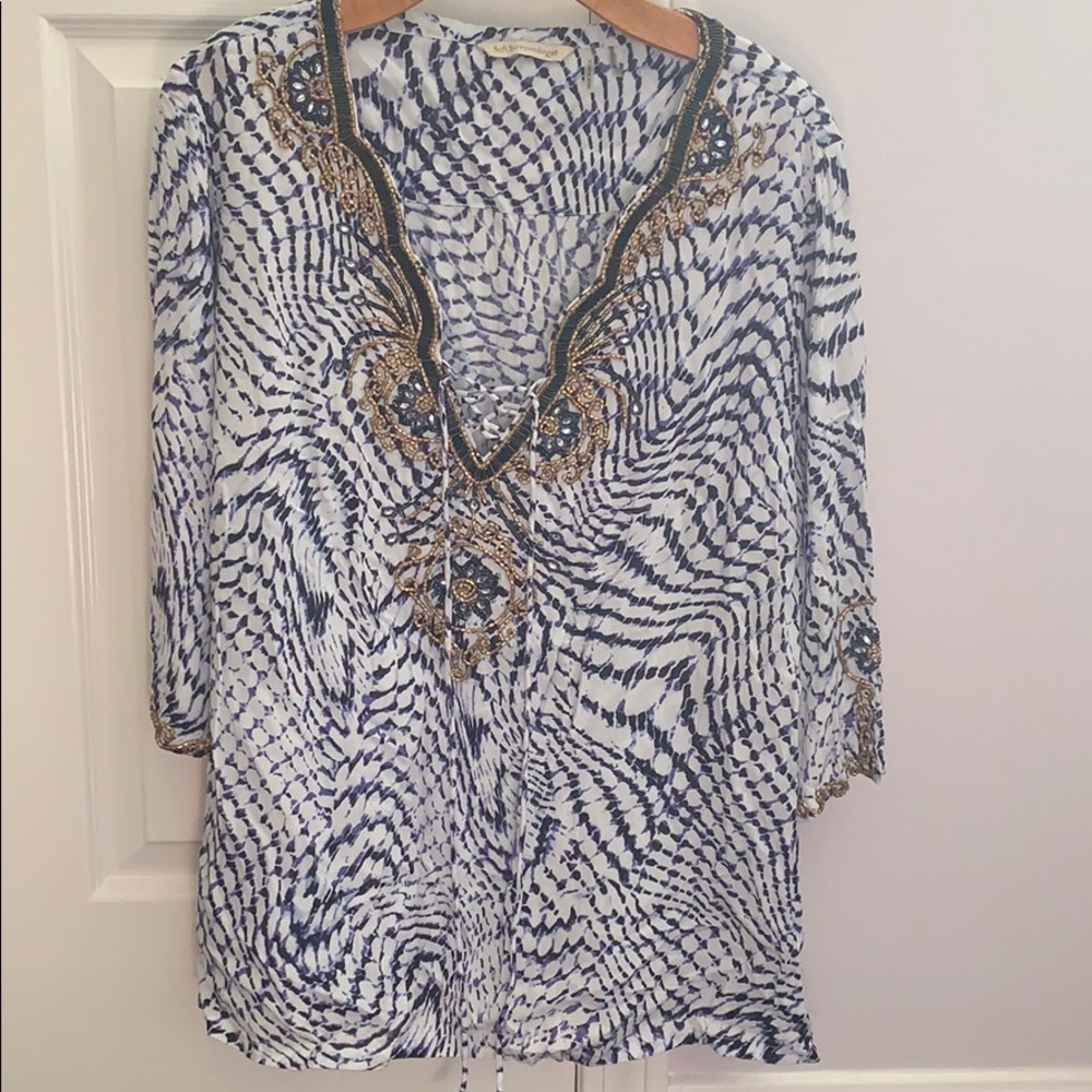 Soft Surroundings 3/4 arm length women’s top.